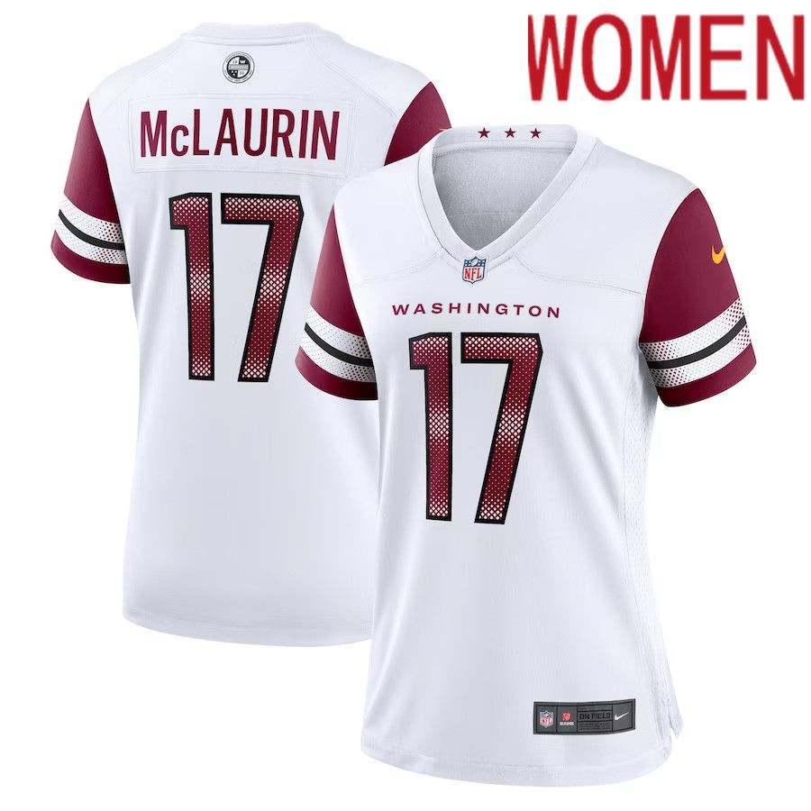Women Washington Commanders 17 Terry McLaurin Nike White Game NFL Jersey